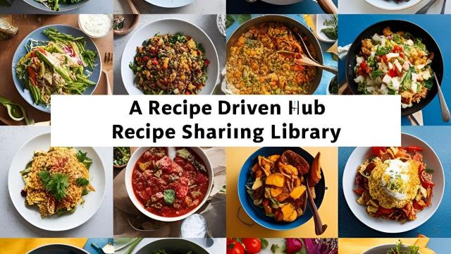 Recipe Sharing Library: A Community-Driven Hub for Food Enthusiasts