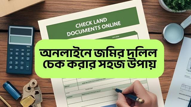 অনলাইনে জমির দলিল চেক করার সহজ উপায়